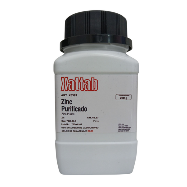 Zinc Purificado En Polvo De 250 Gramos Xattab