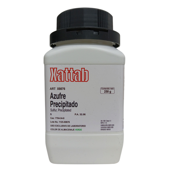 Azufre Precipitado De 250 Gramos Xattab