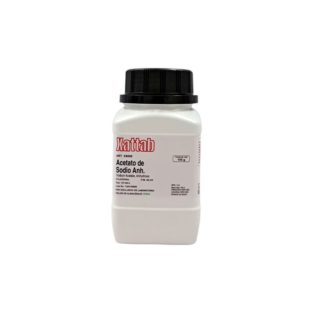 Acetato De Sodio Anhidro 100 Gramos Xattab