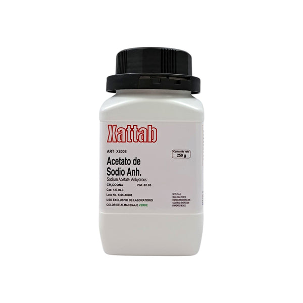 Acetato De Sodio Anhidro 250 Gramos Xattab