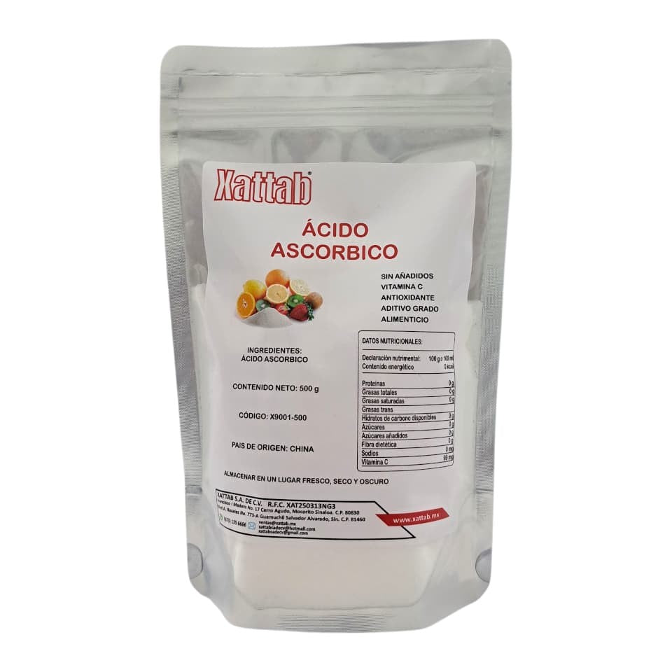 Acido Ascorbico Granel 500 Gramos Xattab