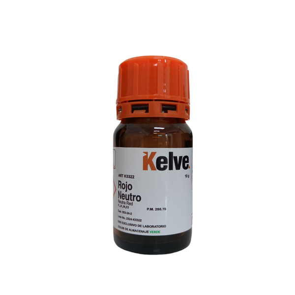 Rojo Neutro De 10 Gramos Colorante Kelve