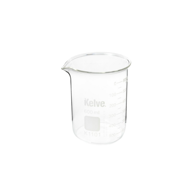 Vaso Precipitado De Vidrio 600 Ml Kelve Paq C/5 ID-3398370