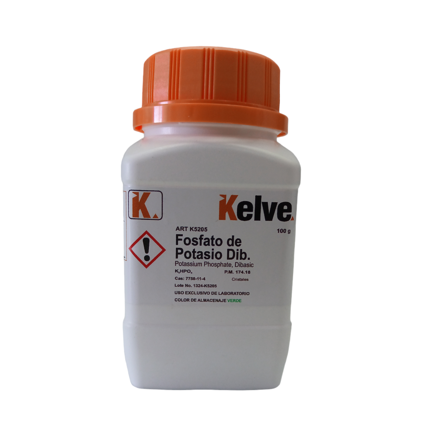 Fosfato De Potasio Dibasico R. A. De 100 G Kelve ID-2967355