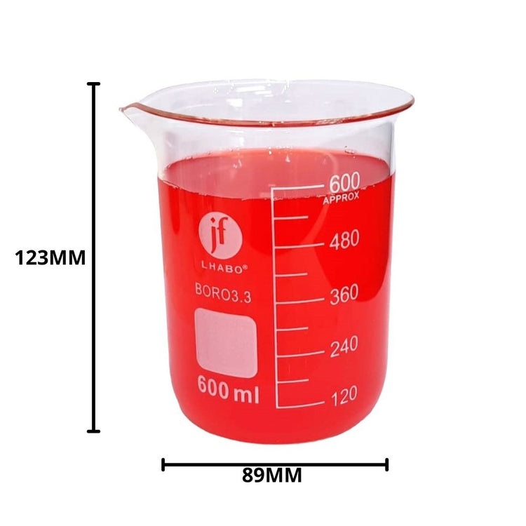 Vaso Precipitado De Vidrio 600 Ml Jf Lhabo ID-2244165