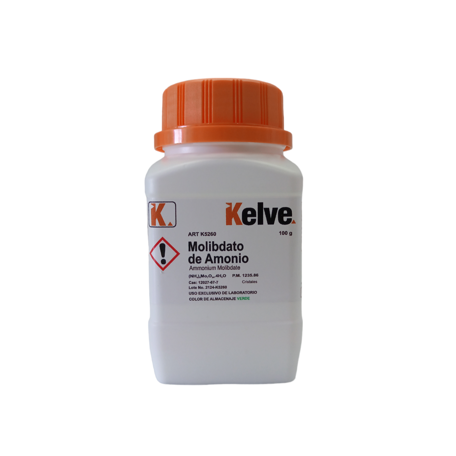 Molibdato De Amonio R. A. De 100 G Kelve ID-2977805