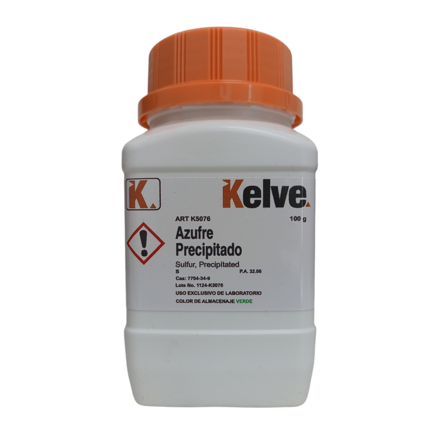 Azufre Precipitado R. A. De 100 G Kelve ID-3185469