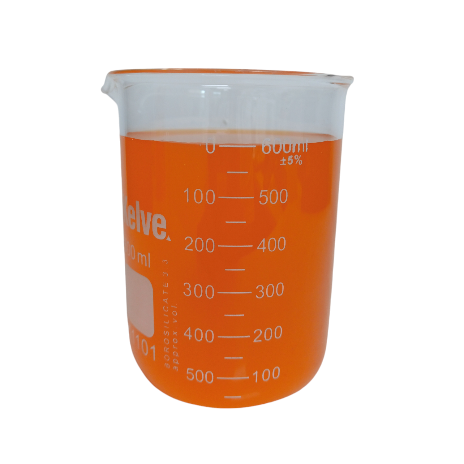 Vaso Precipitado De Vidrio 600 Ml Kelve Paq C/3 ID-3236324