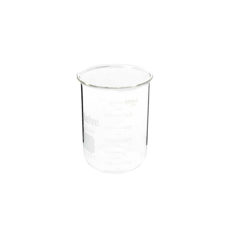Vaso Precipitado De Vidrio 600 Ml Kelve Paq C/5 ID-3398369