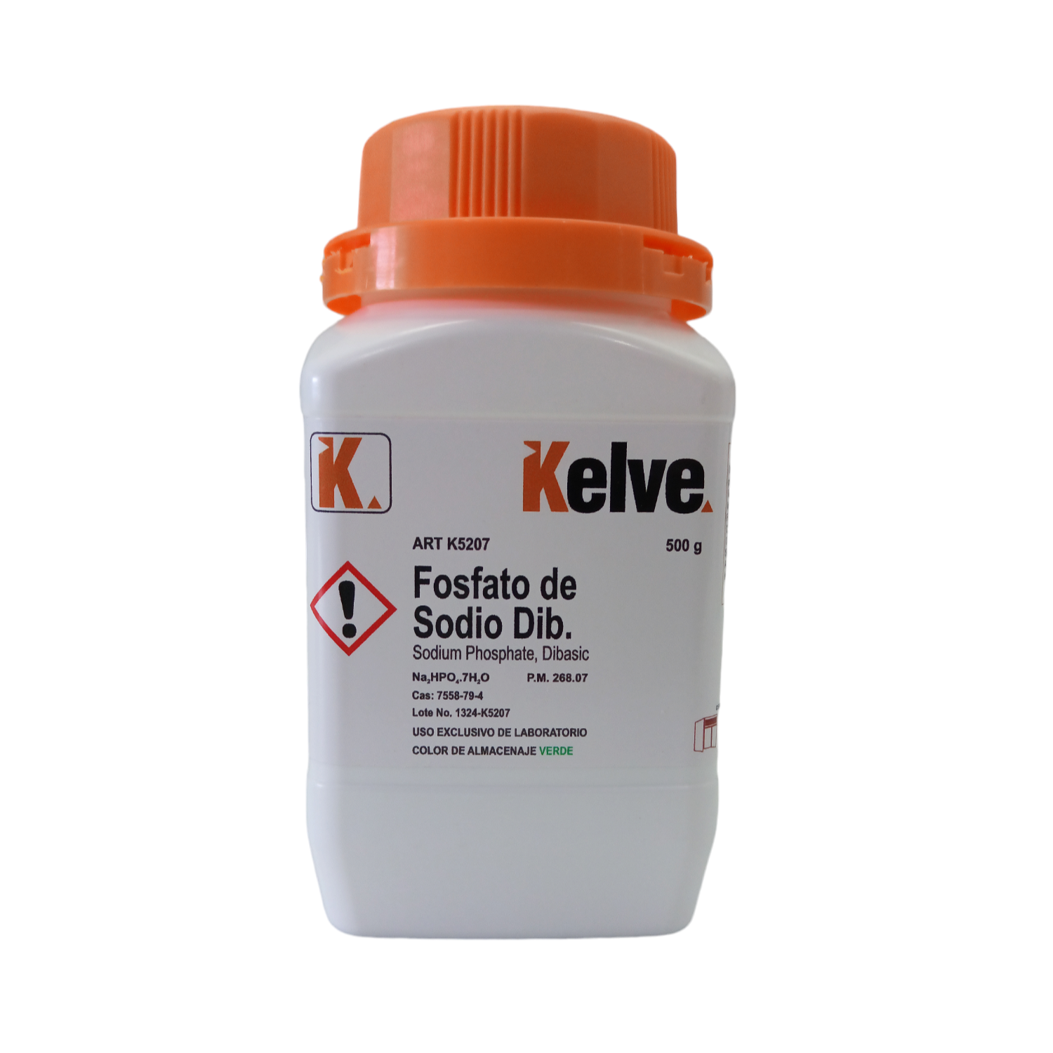 Fosfato De Sodio Dibásico R. A. De 500 G Kelve ID-2977778