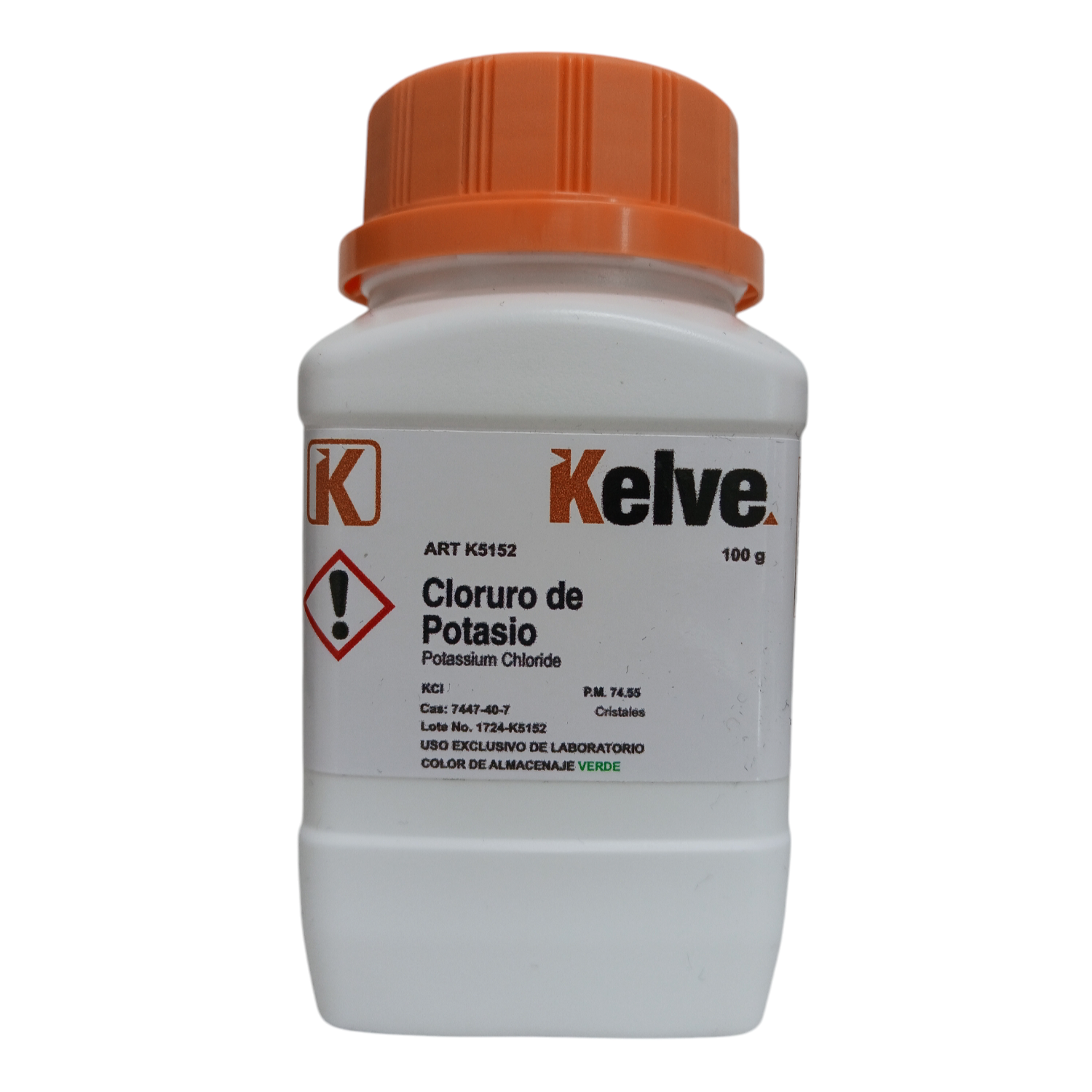 Cloruro De Potasio R. A. De 100G Kelve ID-3333894