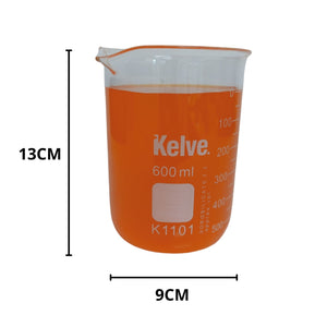 Vaso Precipitado De Vidrio 600 Ml Kelve ID-3236306