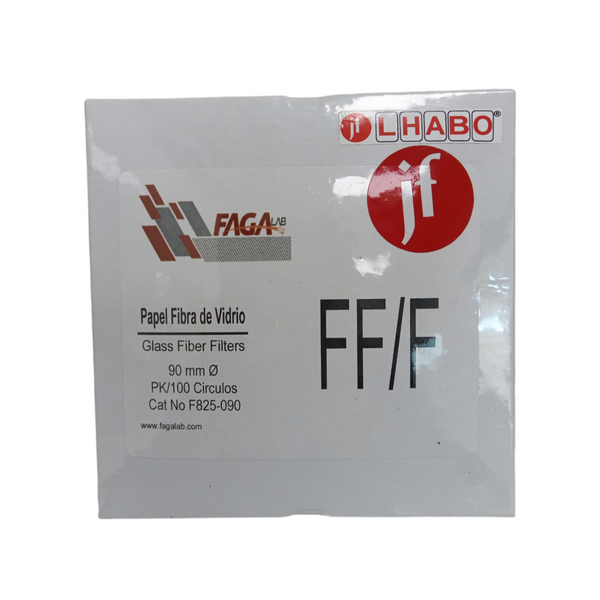 Papel Fibra de Vidrio C/100 90mm Ff/f (gf/f) Fagalab