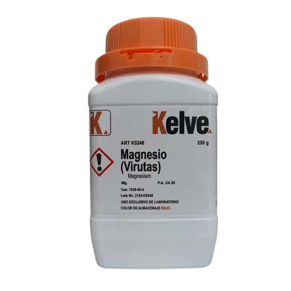 Magnesio (virutas) 250 Gramos Kelve