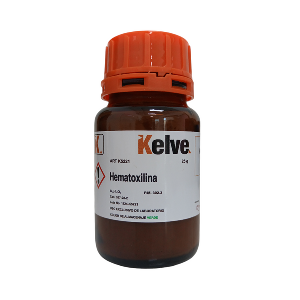 Hematoxilina De 25 Gramos Colorante Kelve