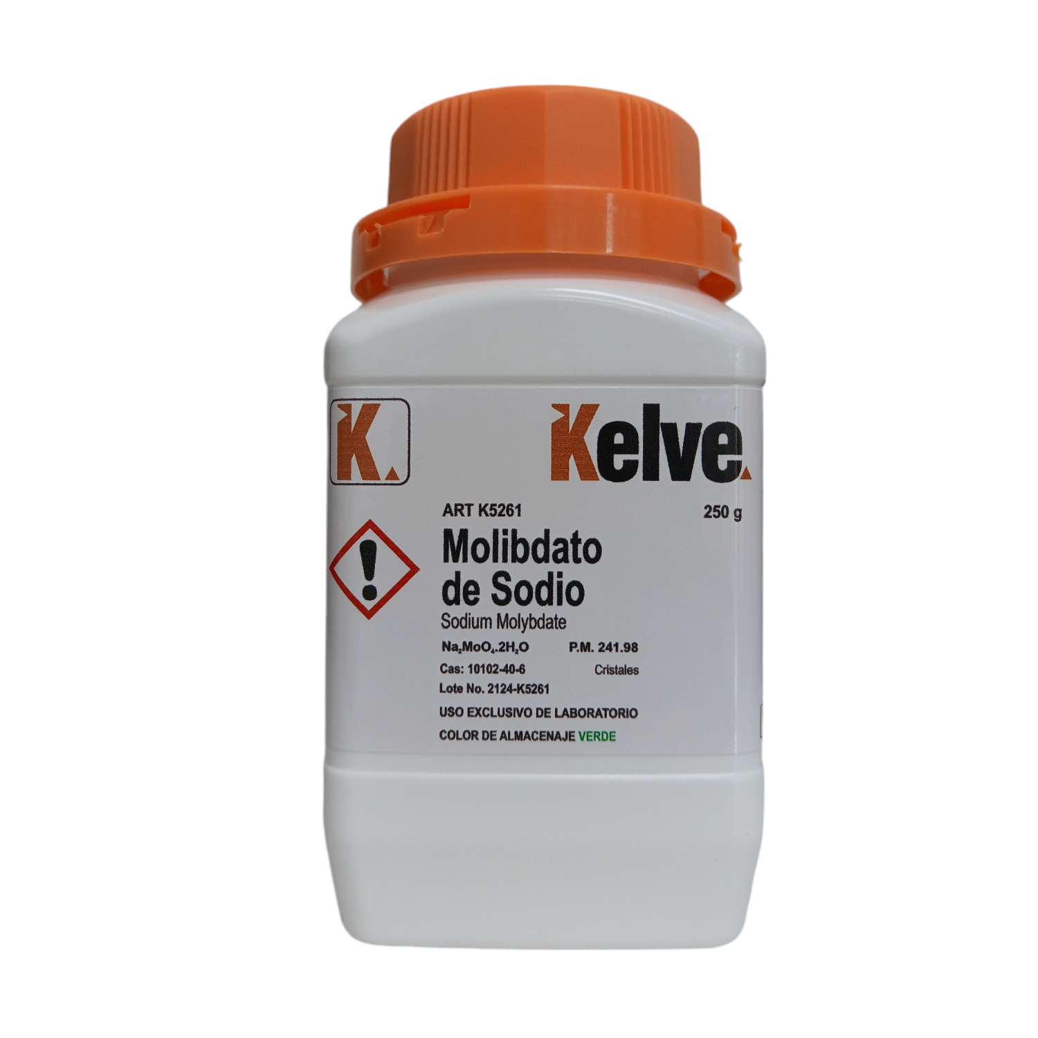 Molibdato De Sodio R. A. De 250 G Kelve ID-3192746