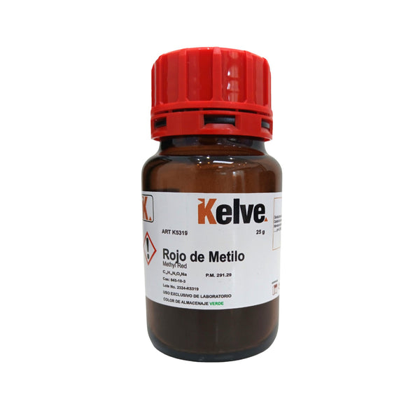 Rojo de Metilo De 25 Gramos Colorante Kelve