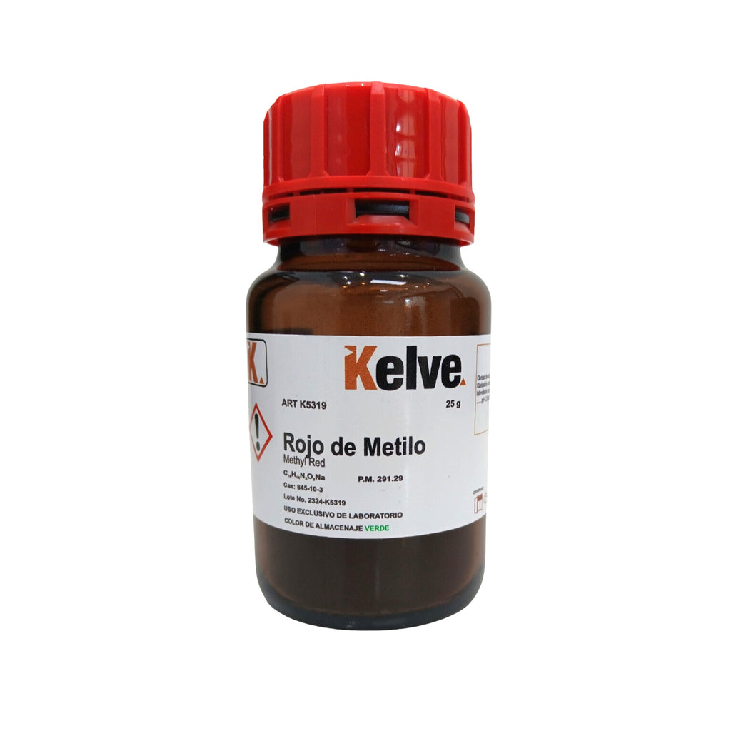 Rojo de Metilo De 25 Gramos Colorante Kelve