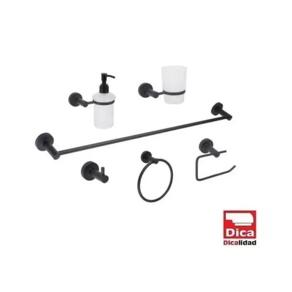 Juego de Accesorios para Baño 6 Piezas Dica