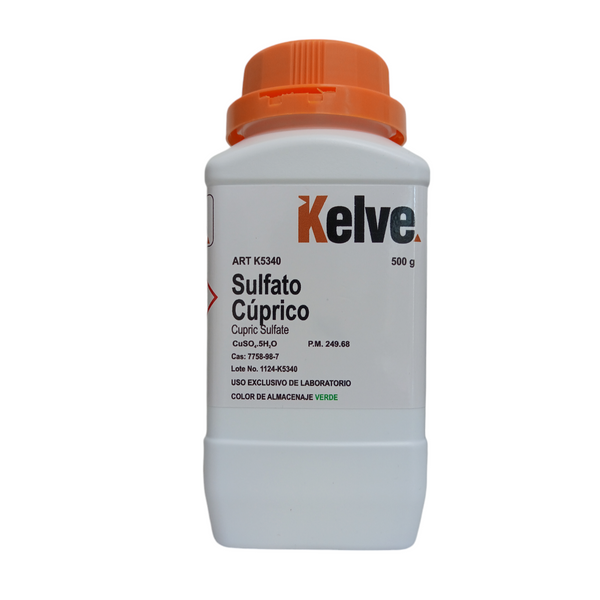 Sulfato Cúprico Pentahidratado 500 Gramos Kelve