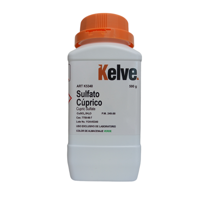 Sulfato Cúprico Pentahidratado R. A. De 500 G Kelve ID-3198716