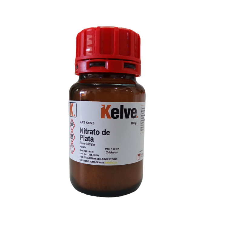 Nitrato De Plata R. A. De 100 G Kelve ID-2973148