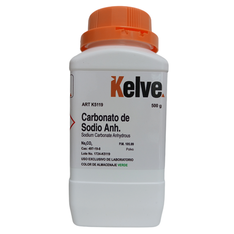 Carbonato De Sodio Anhidro 500 G R. A. Kelve ID-3217602