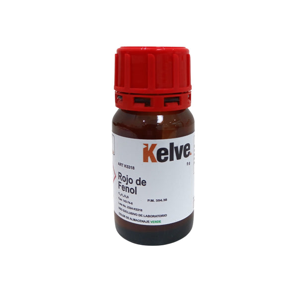 Rojo Fenol De 5 Gramos Colorante Kelve