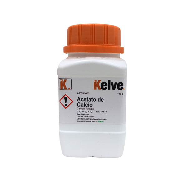 Acetato de Calcio 100 Gramos Kelve
