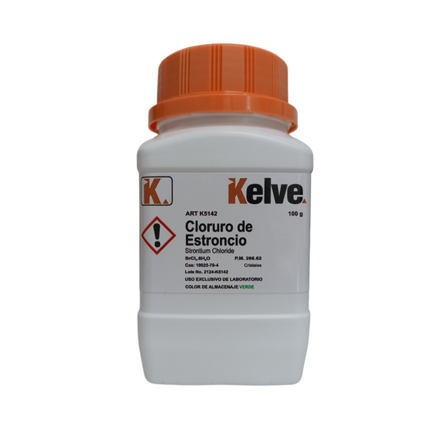 Cloruro de Estroncio 100 Gramos Kelve