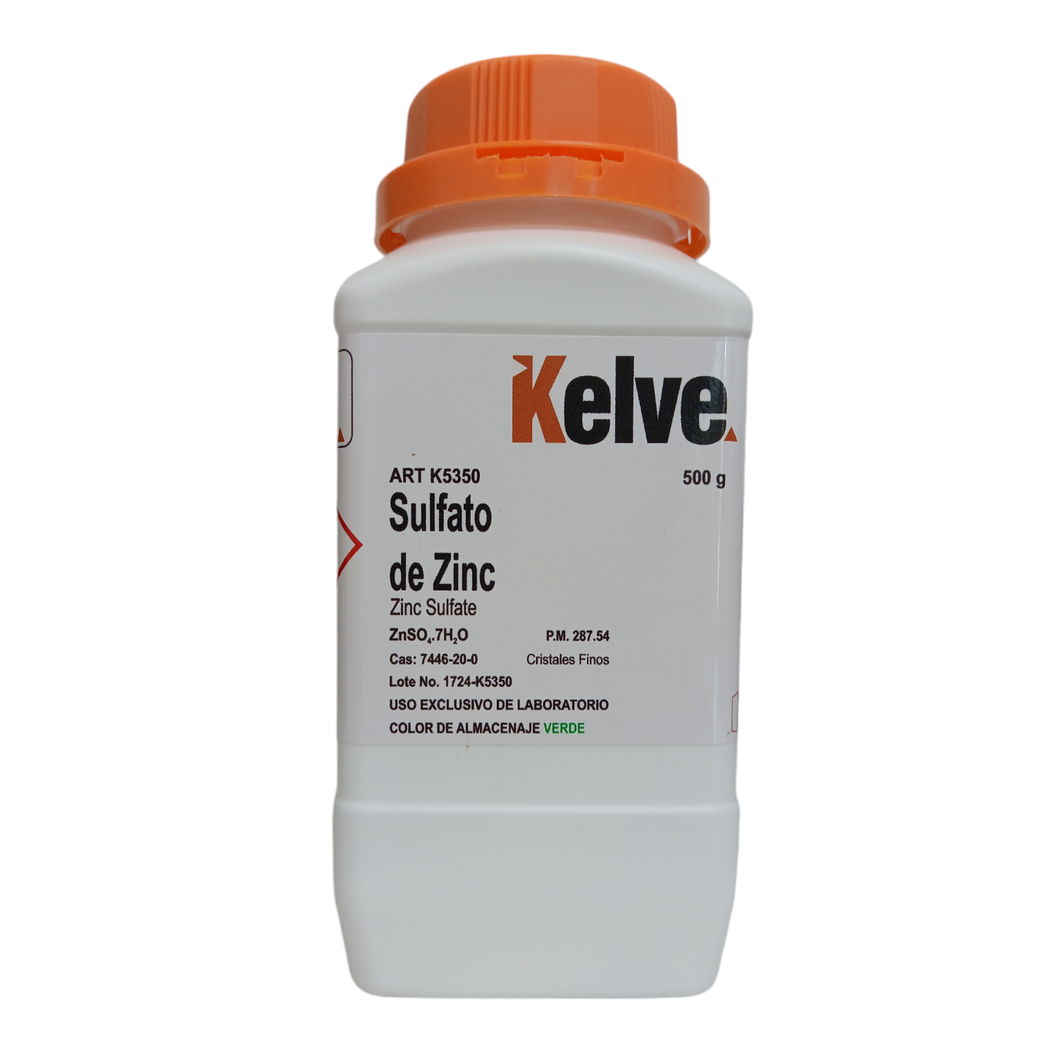 Sulfato De Zinc R. A. De 500 G Kelve ID-3200494