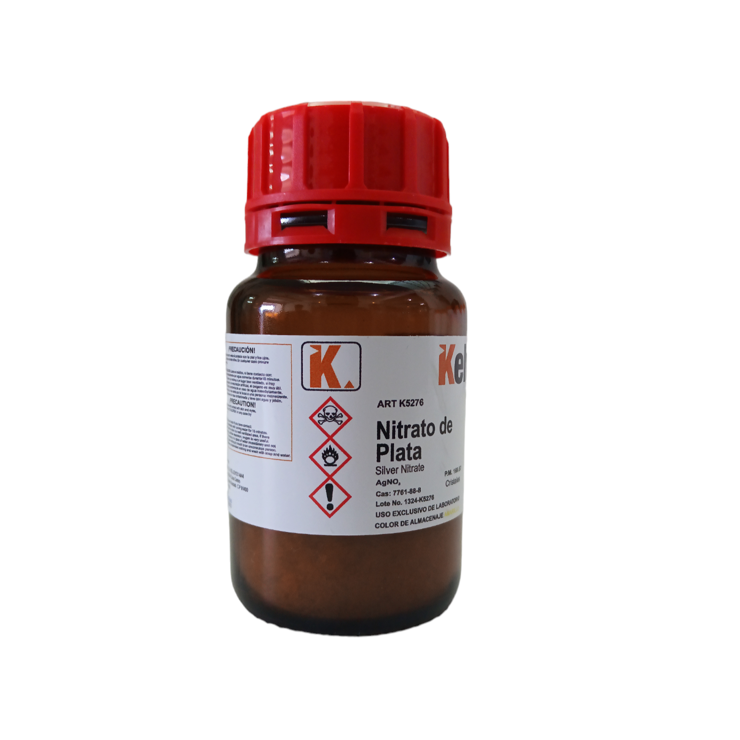 Nitrato De Plata R. A. De 100 G Kelve ID-2973146