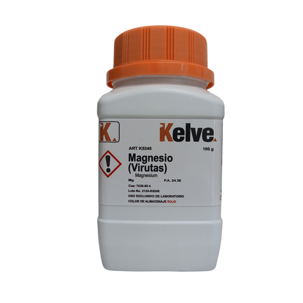 Magnesio (virutas) 100 Gramos Kelve