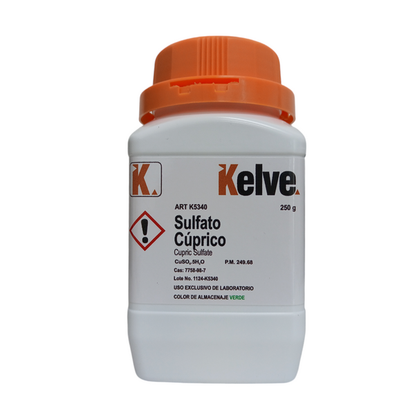 Sulfato Cúprico Pentahidratado 250 Gramos Kelve