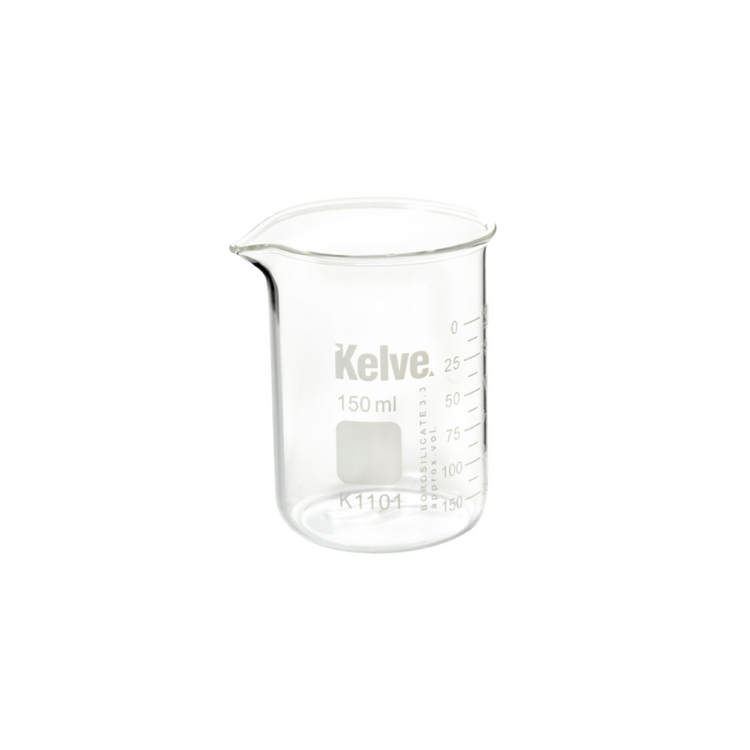 Vaso Precipitado De Vidrio 150 Ml Kelve Paq C/5 ID-3398260