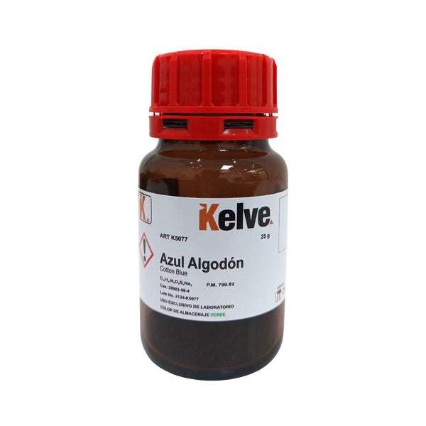 Azul Algodón De 25 Gramos Colorante Kelve