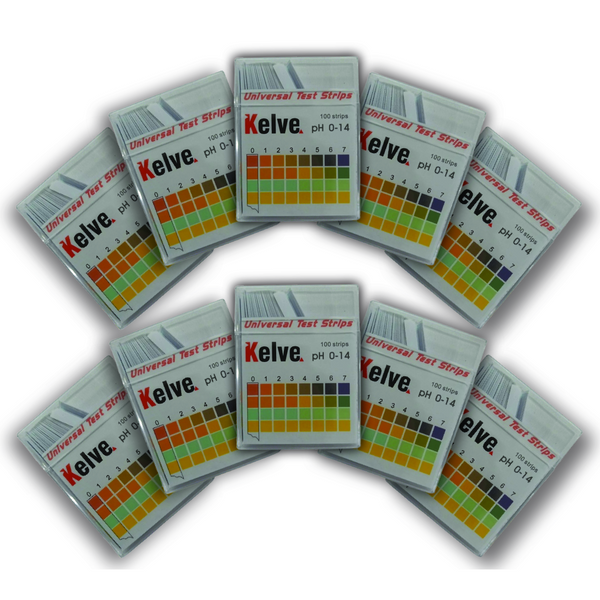 Papel Ph Universal 0-14 Medidor En Tiras Paquete con 10 Kelve