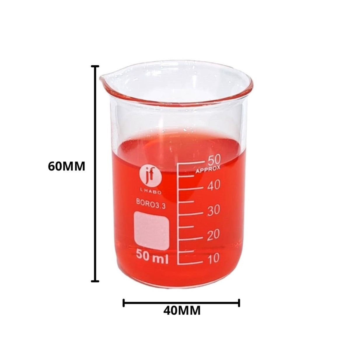 Vaso Precipitado De Vidrio 50 Ml Jf Lhabo ID-2244152