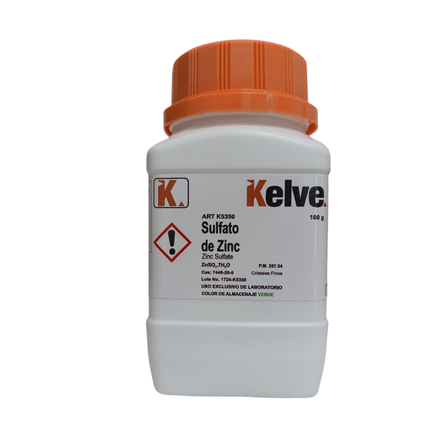 Sulfato De Zinc R. A. De 100 G Kelve ID-3200523