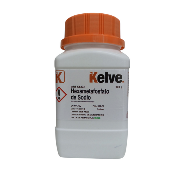 Hexametafosfato De Sodio De 100 Gramos Kelve