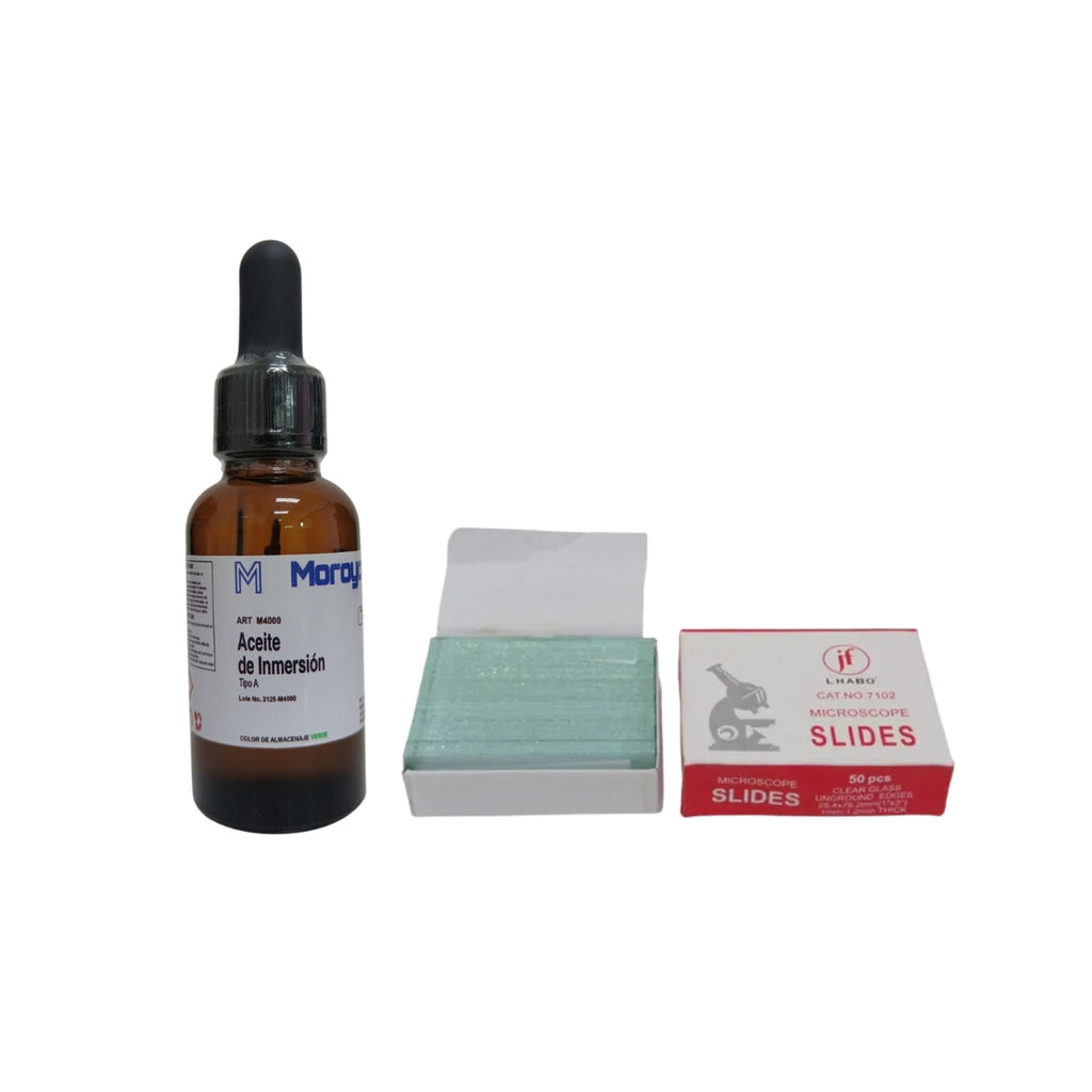 Kit Aceite Inmersión Moroyoki Tipo A 30 Ml + Portaobjetos