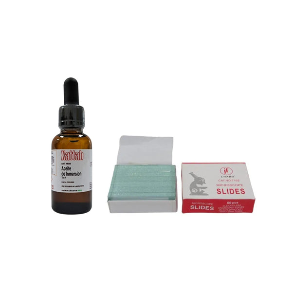 Kit Aceite Inmersión Xattab Tipo A 30 Mililitros + Portaobjetos