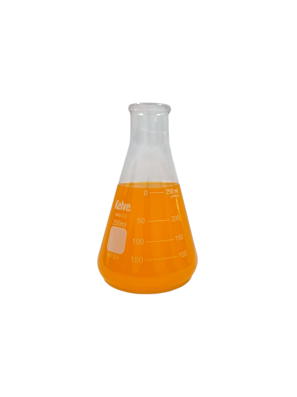 Matraz Erlenmeyer 250 Ml Vidrio Kelve K1121 Paq C/5