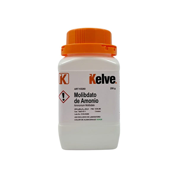 Molibdato De Amonio De 250 Gramos Kelve