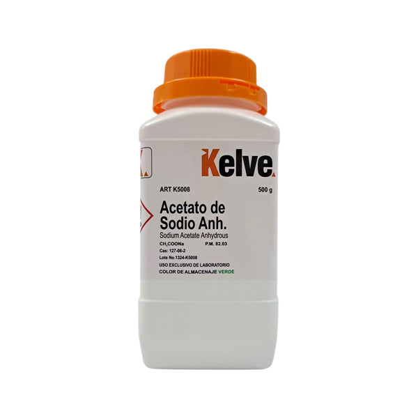 Acetato De Sodio Anhidro De 500 Gramos Kelve