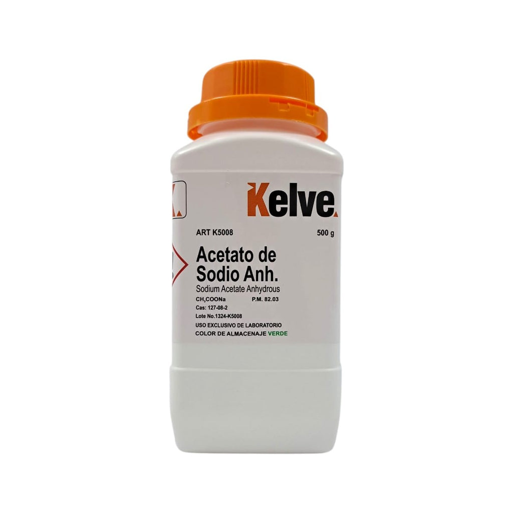 Acetato De Sodio Anhidro De 500 Gramos Kelve