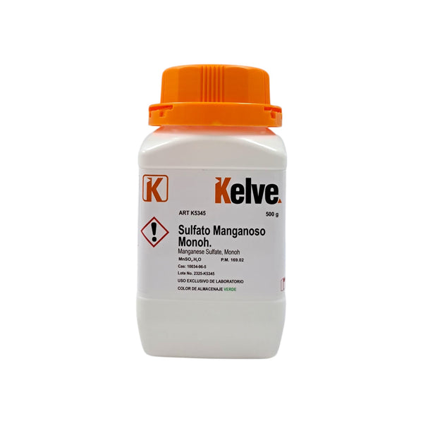 Sulfato Manganoso Monohidratado De 500 Gramos Kelve