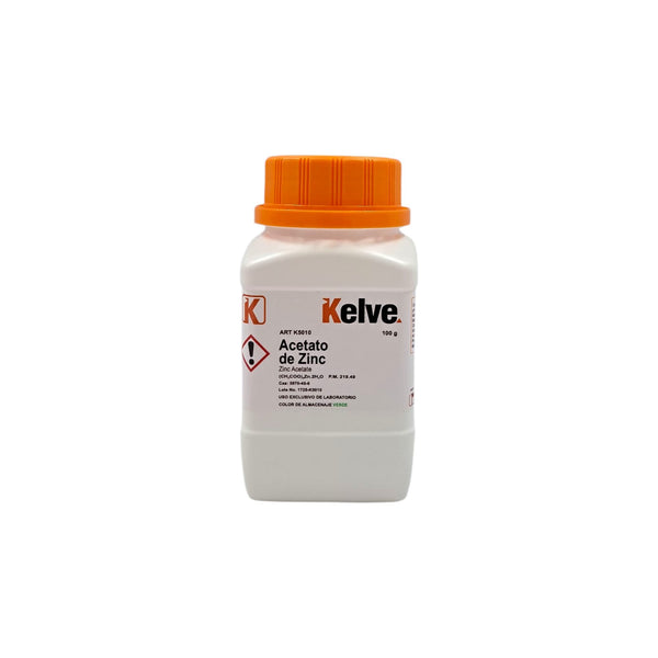 Acetato De Zinc De 100 Gramos Kelve