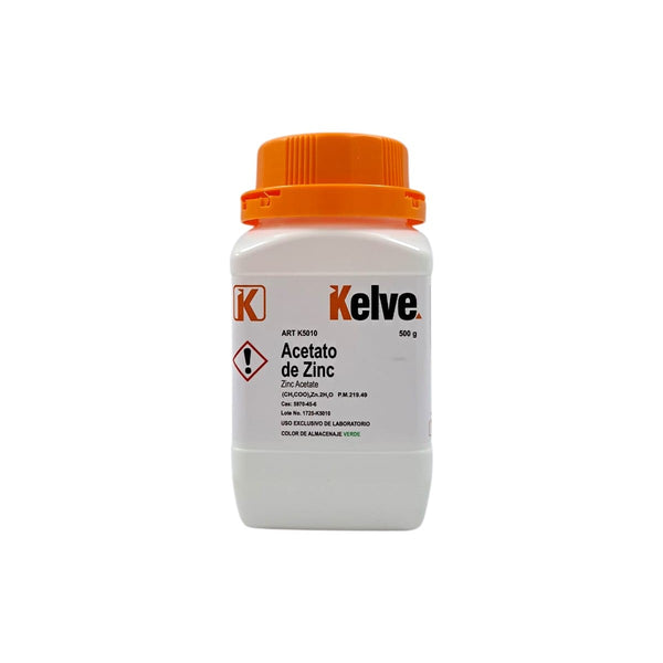 Acetato De Zinc De 500 Gramos Kelve