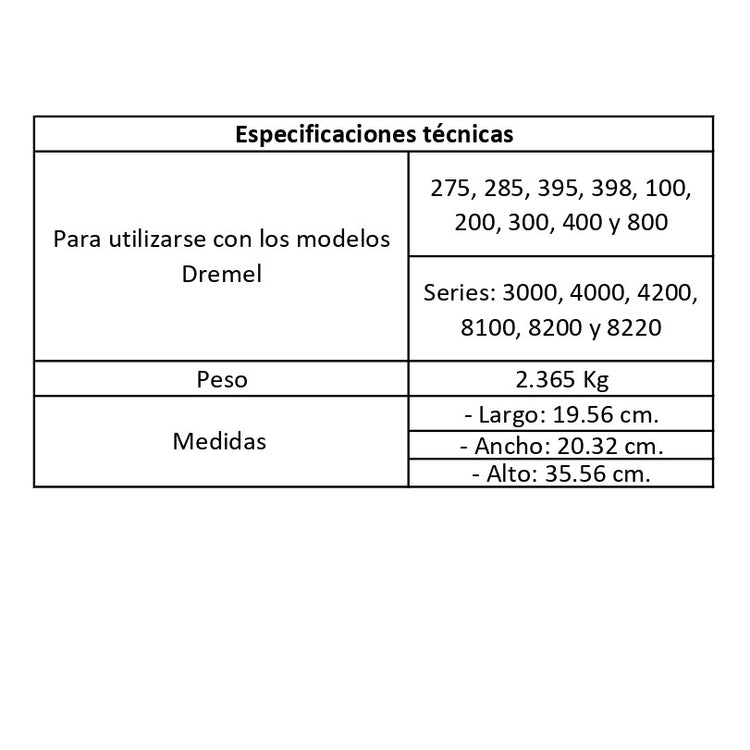 Estacion De Trabajo Para Mototool 220 26150220Aa Dremel ID-2335789